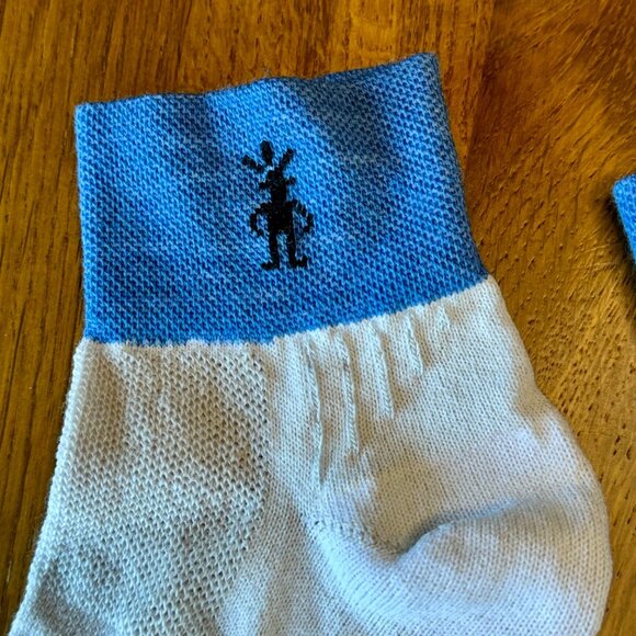SMARTWOOL Merino Wool Hiking Socks Womens 7-8 M Medium Blue Ankle Sock EUC - Picture 5 of 7